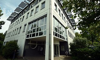 Unter dem Dach der Wirtschaftsförderungsgesellschaft im Technologiepark 13 fließen die lokalen Informationsfäden zusammen. - Marc Köppelmann