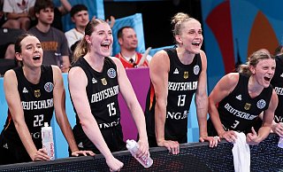 Deutschlands Basketballerinnen gehen optimistisch ins EM-Viertelfinale gegen Belgien. - Christian Charisius/dpa