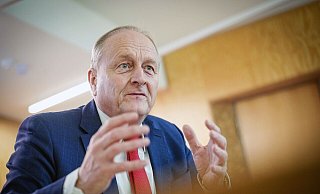 «Ja zu mehr Tierwohl. Das wollen die Tierhalter machen. Nur mit dem, was auf dem Tisch liegt, können sie es nicht tun»: Bauernpräsident Joachim Rukwied. - Kay Nietfeld/dpa