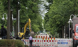 Die Herforder Straße ist bis Donnerstag voll gesperrt. - Ulf Hanke