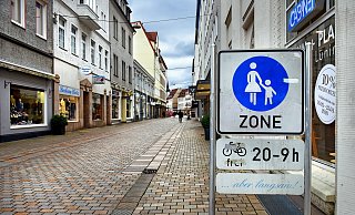Die Altstadt von Bielefeld ist verwaist. - Barbara Franke