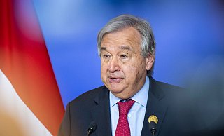 «Mit weit geöffneten Augen in einen größeren Krieg»: UN-Generalsekretär António Guterres ist besorgt. - Christophe Gateau/dpa