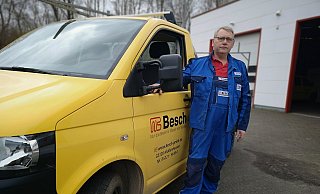 Bernd Frohloff fährt zu den letzten Baustellen in seinem regulären Arbeitsleben. Er ist bald Rentner und freut sich auf den neuen Lebensabschnitt. - Ilja Regier