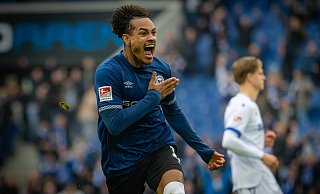 Arminias zweifacher Torschütze Thaddäus Momuluh spielte sich in einen Rausch. - Sarah Jonek