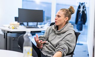 Arbeitet seit 2017 als Trainerin: Kim Kulig. - Philipp von Ditfurth/dpa