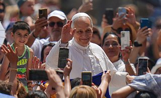 Papst Leo XIV.: Der Sport ist auch ein Weg, «Frieden zu schaffen». - Alessandra Tarantino/AP/dpa