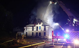 Das ehemalige Bordell brannte lichterloh. - Yvonne Gottschlich