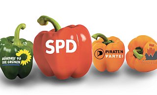 Rot und Grün bleibt, doch das Gelb der Paprika ist zerfleddert. Trotzdem will das Bündnis als "Kooperation" weitermachen. - NW