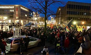 Spontandemo vor dem Bielefelder Rathaus. - Stefan Becker
