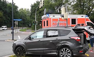 Unfall auf der Kreuzung der Carl-Bertelsmann-Straße / Stadtring. - Andreas Eickhoff