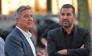Der amtierende Bürgermeister Henning Schulz mit dem CDU-Stadtverbandsvorsitzenden Ischo Can.  - Jens Dünhölter
