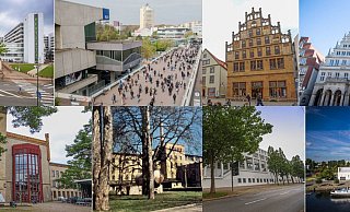 Bielefelder Bauwerke und deren Zwillinge. - Jonek/Picture Alliance