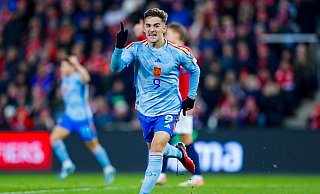 Spaniens Gavi erzielte beim Sieg in Norwegen das einzige Tor der Partie. - Frederik Ringnes/NTB/dpa