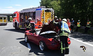 Die Fahrerin verlor auf der Autobahn die Gewalt über ihren Wagen. - Andreas Eickhoff