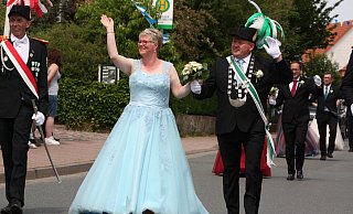 Das Königspaar Reinhard Bobbert und Christiane Bobbert. - Torsten Wegener