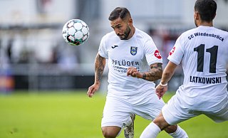 Wiedenbrücks Saban Kaptan sorgte mit seinem Treffer für das einzige Tor am Nachmittag im Jahnstadion. - David Inderlied