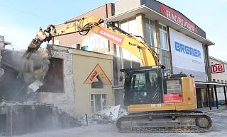 Fotos zum Abrissbeginn des Paderborner Hauptbahnhofs. - Holger Kosbab