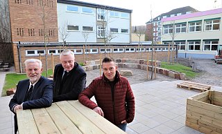 Uwe Scharrer, Daniel Hartmann, Thorsten Scholle (Realschule). - Simone Flörke