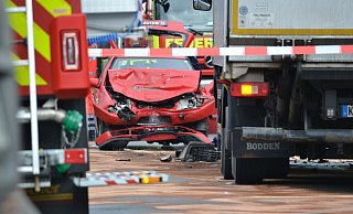 Eine Person wurde bei einem Unfall in Bünde schwer verletzt. - Katharina Eisele