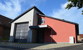 Das Feuerwehrhaus in Bredenborn ist fast fertig. - Nicole Niemann