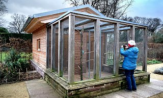 Streitobjekt: Diese öffentliche Voliere im Botanischen Garten in Gütersloh ist einem Bürger ein Dorn im Auge. - Andreas Frücht