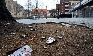Mehr als ein Jahr haben Polizei und Ordnungsamt notiert, wann sie auf diesem berüchtigten Bielefelder Platz im Einsatz waren. Für sie ist jetzt klar: Er wird seinem schlechten Ruf nicht gerecht. - Jens Reichenbach