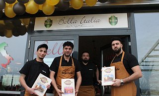 Luey Hasso hat in Nettelstedt sein Restaurant „Bella Italia“ eröffnet. Foto: Anastasia von Fugler - Anastasia von Fugler