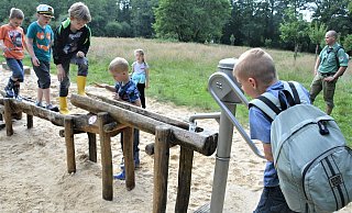Kinder und Jugendliche, wie hier eine Gruppe von Pfadfindern, sollen nach den Vorstellungen der Antragstellerinnen selbst bei der Gestaltung mitwirken. - Karin Prignitz