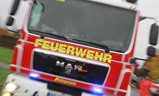 Die Feuerwehr rückte aus. - Symbolfoto: Feuerwehr Minden-Lübbecke