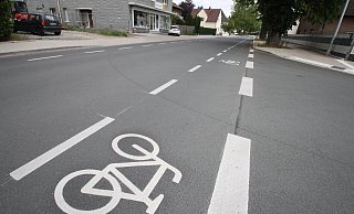 Radstreifen auf der Salzufler Straße - Peter Steinert