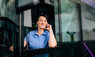 Padersprinter-Busfahrerin Sabrina Hartmann ist als "Lieblingsbusfahrer/in 2025" nominiert. - BESIM MAZHIQI