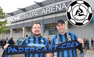 Andreas Ludwig (l.) ist seit der Erstauflage der Drei-Hasen-Grätsche im September 2019 mit dabei. Markus Lüttgens ist seit September 2022 als Kolumnist im Einsatz. - Frank Beineke