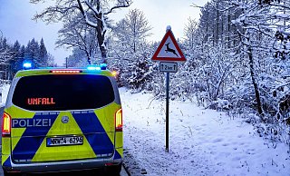 Die Polizei Paderborn warnt vor der Gefahr durch wechselndes Wild auf den Straßen. - Polizei Paderborn