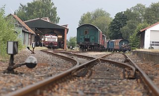 Im Bahnhof Pr. Oldendorf betreibt die Museumseisenbahn Minden einen ihrer beiden Stützpunkte. - Joern Spreen-Ledebur