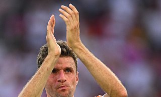 Absolvierte im EM-Viertelfinale gegen Spanien seine 131. Partie für den DFB: Thomas Müller. - Tom Weller/dpa