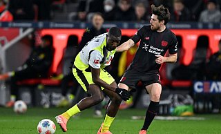 Serhou Guirassy spielte in Leverkusen schwach und wurde vorzeitig ausgewechselt - Federico Gambarini/dpa