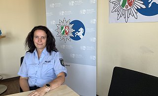 Simone Lah-Schnier arbeitet in der Pressestelle der Kreispolizei Herford. - Natalie Gottwald