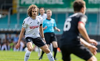 Mael Corboz führte den Sportclub auch im Westfalenpokal gegen Wattenscheid als Kapitän an. - Teresa Kröger
