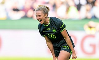 Gelang für VfL Wolfsburg ein Hattrick: Rebecka Blomqvist. - David Inderlied/dpa
