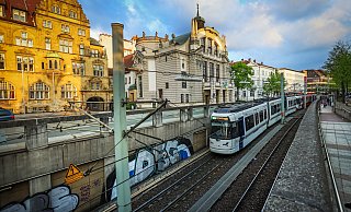 Am Rathaus sind die Stadtbahnlinien in den Sommerferien unterbrochen. - Sarah Jonek