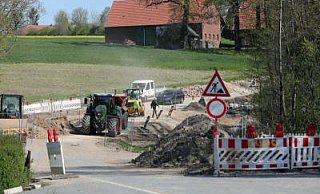 Die Baustelle an der ehemaligen B61. - Frank-Michael Kiel-Steinkamp