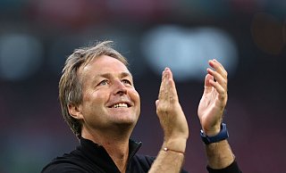 Dänemarks Coach Kasper Hjulmand hat seinen EM-Kader bekanntgegeben. - Dean Mouhtaropoulos/AP/dpa