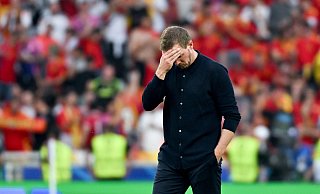 Bundestrainer Julian Nagelsmann schaut nach dem EM-Aus kämpferisch in die Zukunft. - Marijan Murat/dpa