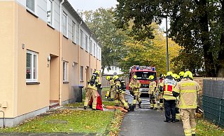 In einem einem Keller eines Reihenhauses in der Ringsstraße kam es durch eine technischen Defekt zu einem Brand in der Heizungsanlage. - Ralph Meyer