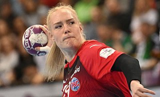 Mit 13 Toren führte Johanna Reichert die Bundesliga-Handballerinnen des Thüringer HC im Finale gegen Ikast Handbold zum European-League-Triumph. - Marijan Murat/dpa