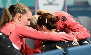 Benötigt Trost nach dem verlorenen Bronze-Duell: Tischtennisspielerin Xiaona Shan - Sven Hoppe/dpa