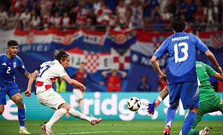 Schoss das 1:0 der Kroaten gegen Italien: Luka Modric. - Jan Woitas/dpa