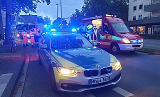 Polizeieinsatz an der Berliner Straße Herford. - Ilja Regier