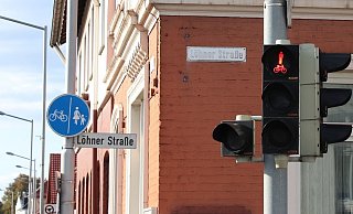 Die Löhner Straße: An ihr liegt der Tatort des Raubüberfalls. - Jobst Lüdeking