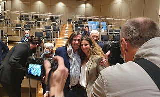 Der überraschende strahlende Sieger: Norbert Morkes (BfGT) hat die Bürgermeisterwahl in Gütersloh gewonnen. - Irja Most